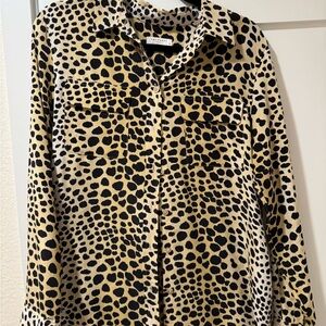 Equipment Leopard Print Blouse